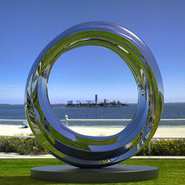 Daniel Kei Wo: 'odyssey2', 2016 Steel Sculpture, Abstract. Artist Description:  Odyssey  is a journey encapsulated in mirror- finished stainless steel, a sculpture that spirals as life does, with its twists and unpredictable textures. Inspired by the epic voyages of lore, it reflects our personal narratives and how they interweave with the larger tapestry of existence. I chose this ...