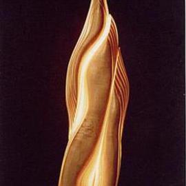 Dermot O'brien: 'Flight1', 1996 Mixed Media Sculpture, Abstract. Artist Description: Sycamore with three lightsources...