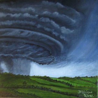 Dominique Faivre: 'les nuages 2', 2019 Oil Painting, Landscape. beautiful sky and the perfect oil colors...