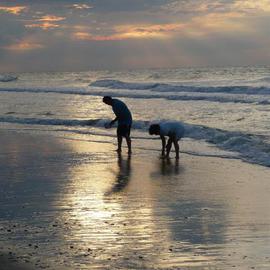 Donald Mccray: 'Beach Couple', 2012 Color Photograph, Beach. 