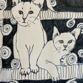 white cats  By Donna Gallant