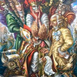 Alexander Donskoi: 'venetian caprice', 2016 Oil Painting, Figurative. Artist Description:  i? 1/2Venetian Capricei? 1/2 PAINTING OIL ON CANVAS 168cm x 117cm66i? 1/2 x 46i? 1/2 ...