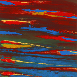 Sonoma Sky, Original Abstract Art, Acrylic on Canvas By Sami Samir