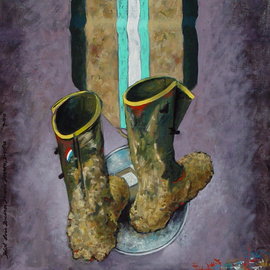Lou Posner Artwork For the American Dream, 2011 Oil Painting, Zeitgeist