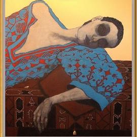 Bozena Dusseau Labedz: 'opium', 2017 Oil Painting, Figurative. Artist Description: (c)Bozena Dusseau- LabedzPAINTINGNR: 010574TITLE:     OPIUM YEAR:      2011     DIM:       100 X 120 CM.TECHNIC: OIL ON CANVAS...