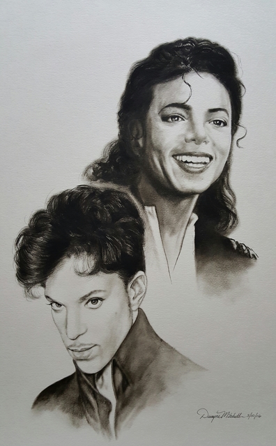 Artist Dwayne Mitchell. 'The Greatest Entertainers Ever' Artwork Image, Created in 2016, Original Painting Oil. #art #artist