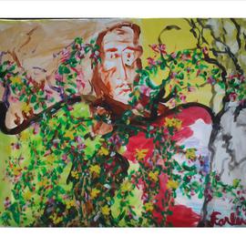 Jack Earley Artwork Tecumseh, 2013 Ink Painting, Indiginous