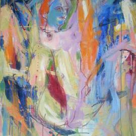 Edgar Bonne: 'Visionary', 2015 Oil Painting, Abstract. Artist Description:   Although 'voyeuristic', this painting  shows the figure in its natural state; vulnerable, yet completely at ease.  The subject is real, visceral, empowered and true to itself. It is free and unrestrained with no cultural boundaries. Traditional conventions and taboos are removed and discarded. The figure is positioned in ...