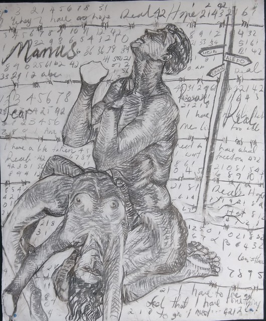 Edgar Bonne  'Manus', created in 2017, Original Drawing Other.
