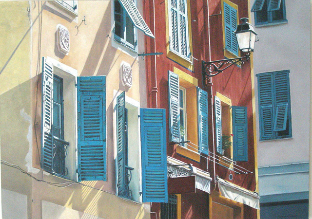 Artist Edna Schonblum. 'Windows' Artwork Image, Created in 2008, Original Painting Oil. #art #artist