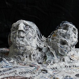 Emilio Merlina: 'different opinions 011 02', 2011 Mixed Media Sculpture, Fantasy. 