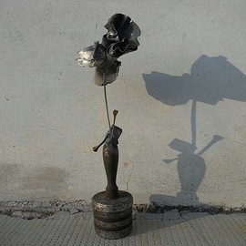 Emilio Merlina: 'the black moon flower', 2012 Mixed Media Sculpture, Fantasy. 