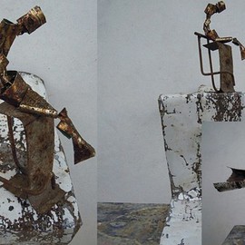 Emilio Merlina: 'the thinker', 2014 Mixed Media Sculpture, Fantasy. 