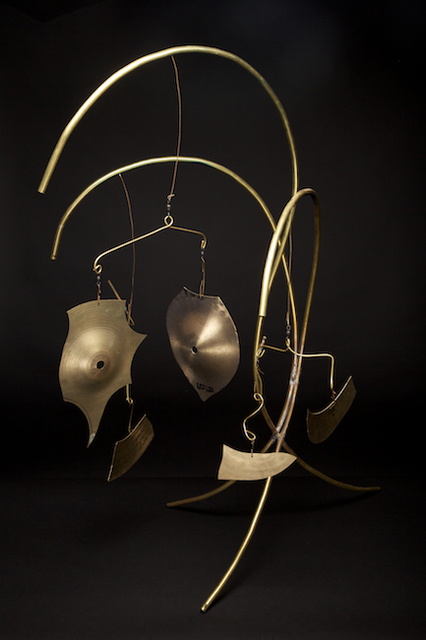 Artist Eric Jacobson. 'Brass Mobile V' Artwork Image, Created in 2011, Original Sculpture Mixed. #art #artist