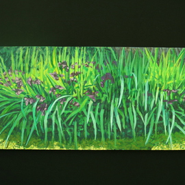 Stephen Fessler: 'Purple Lilies', 2011 Oil Painting, Floral. Artist Description:        A profusion of purple lilies. ...
