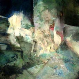 Franziska Turek: 'way through', 2013 Other Painting, Abstract. 