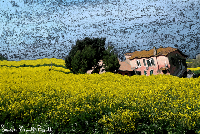 Artist Sandro Frinolli Puzzilli. 'Old House' Artwork Image, Created in 2015, Original Digital Art. #art #artist