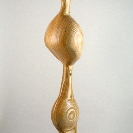 Gary Brown: 'Lucy', 2004 Wood Sculpture, Abstract. Artist Description:  Laminated Baltic Birch on a steel base ...
