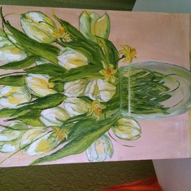 Hanna Roiko: 'Tulips', 2015 Oil Painting, Floral. Artist Description:  Oil painting ...