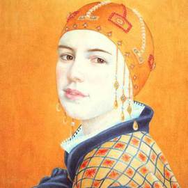 Heather Hyatt: 'Fanny', 2006 Oil Painting, Portrait. 