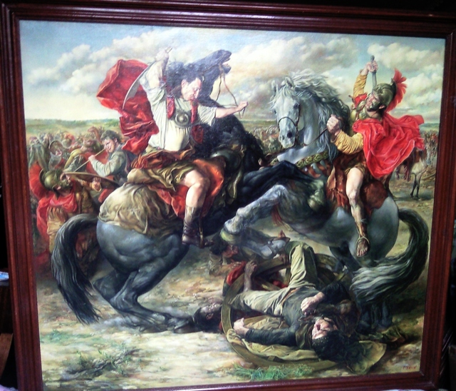 Artist Said Ibrahimov. 'Attila' Artwork Image, Created in 1998, Original Painting Oil. #art #artist