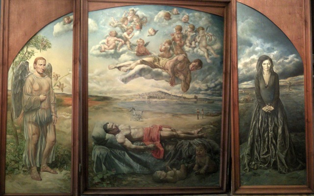 Said Ibrahimov  'Between The Worlds Triptych', created in 2004, Original Painting Oil.