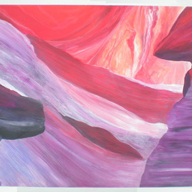 Eve Co: 'MONUMENTAL SUBCONSIOUS', 2013 Acrylic Painting, Abstract. Artist Description: Title MONUMENTAL SUBCONSIOUSCompleted 04222013Size 24 x 18Watercolour  AcrylicWarm  Pastel colors - Violet, Deep Violet, Mars Black, Titanium White, Cadmium Deep Red, Cadmium Medium Red, Magenta,  Light Red. ...