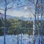 Moonlit Lake By Ingrid Neuhofer Dohm