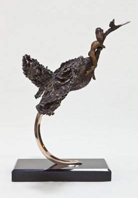 Ione Citrin: 'Escape', 2012 Bronze Sculpture, Abstract Landscape.  24