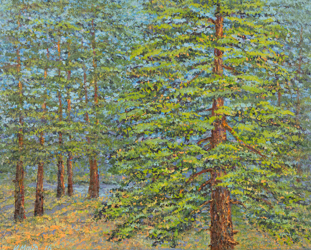 Irina Maiboroda  'Large Pine And Forest', created in 2016, Original Woodworking.