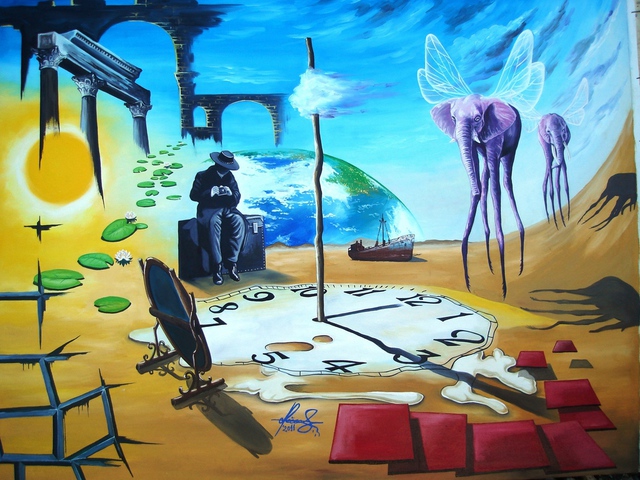 Raceanu Mihai  'The Tourist', created in 2011, Original Painting Oil.