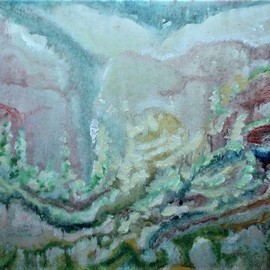 Jean Gauvreau: 'gatineau 6', 2020 Acrylic Painting, Landscape. Artist Description: Escarpment Gatineau Qc...