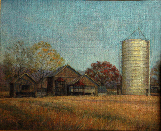 Artist Judith Fritchman. 'Linsays Farm At  Rest' Artwork Image, Created in 1994, Original Painting Acrylic. #art #artist