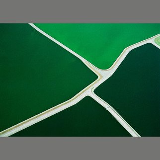 John Griebsch: 'five green ponds 072', 2008 Color Photograph, Landscape. Aerial Photograph    Archival print number 4 of an edition of 25    ...