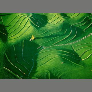 John Griebsch: 'undulating nebraska 004', 2005 Color Photograph, Landscape.  Aerial Photograph Archival Print       edition 10 of 25...
