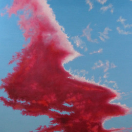 James Gwynne: 'Sky Dance II', 2010 Oil Painting, Landscape. Artist Description:  Fantasy cloud formation...