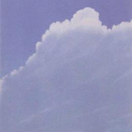 James Gwynne: 'Soft Crescindo', 1997 Oil Painting, Landscape. Artist Description: Grey- blue sky with soft cloud blending into the haze...