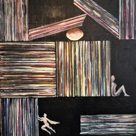 Jim Lively: '231', 2018 Acrylic Painting, Figurative. Artist Description: contemporary, albums, vinyl...