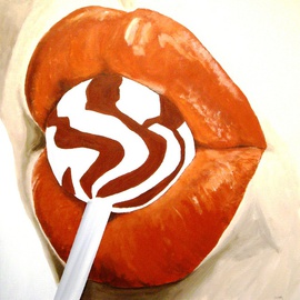 Burnt Orange Lips and Lollipop  By Jim Lively