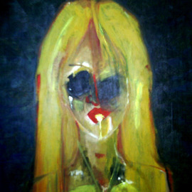 Jimy Portal: 'Felafiona', 2008 Oil Painting, Surrealism. Artist Description:  Felafiona in lost paradise ...
