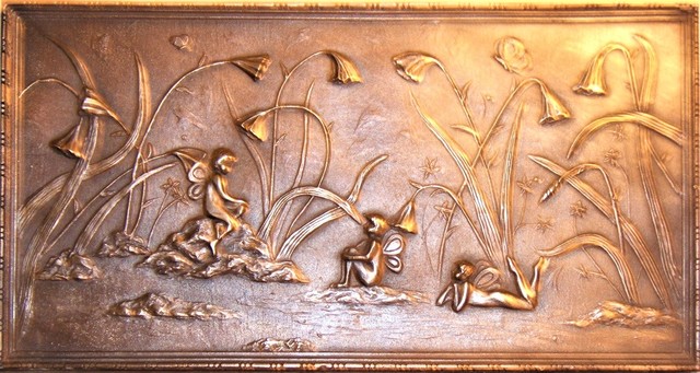 Artist Joe Jumalon. 'Fairies And Flowers' Artwork Image, Created in 2019, Original Sculpture Bronze. #art #artist