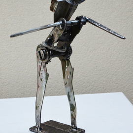 Jean-luc Lacroix Artwork Le randonneur sculpture, 2014 Steel Sculpture, Inspirational