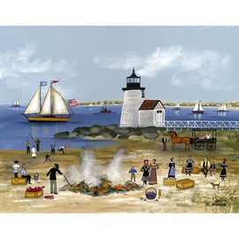 Clam Bake at Brant Point, Nantucket  By Janet Munro