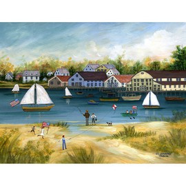 Janet Munro Artwork Crosby Boat Yard, 2015 , Americana