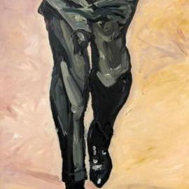 Joanna Glazer: 'Man Who Walks', 2012 Acrylic Painting, Portrait. Artist Description:  Man who walks  ...