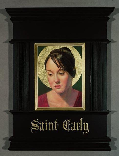 Artist John Hunn. 'SAINT CARLY' Artwork Image, Created in 2012, Original Painting Oil. #art #artist