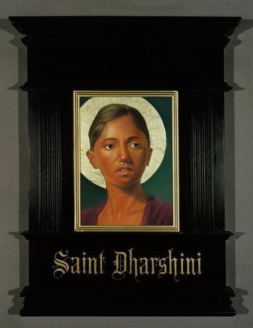 Artist John Hunn. 'SAINT DHARSHINI' Artwork Image, Created in 2012, Original Painting Oil. #art #artist