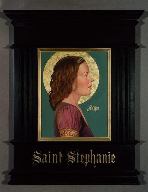 Artist John Hunn. 'SAINT STEPHANIE' Artwork Image, Created in 2012, Original Painting Oil. #art #artist