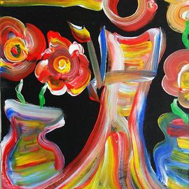John Pescoran: 'PESCORAN ART: One Day Forever ', 2011 Acrylic Painting, Surrealism. Artist Description:         painting, modern, pop, flowers, surreal, surrealism, umbrella, moon, sun, pop- art, popart, day, john pescoran ...