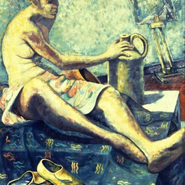 John Powell: 'Time Passes ', 1989 Oil Painting, Figurative. Artist Description:    This painting is from time series  ...